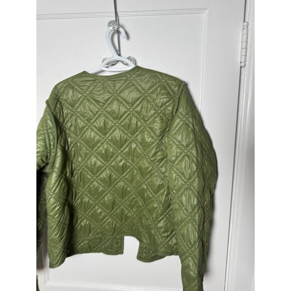Time & Tru Quilted Lightweight Olive Green Cottagecore Fall Jacket Women’s XL - Picture 6 of 6